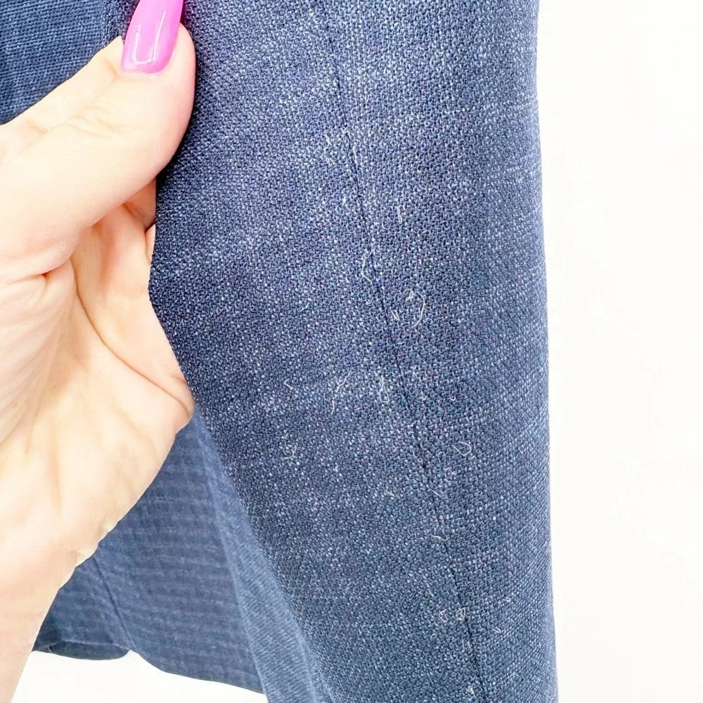 Jos. A. Bank Mens Traveler Travel Tech Blue Check Tailored Fit‎ Blazer 44 Long
